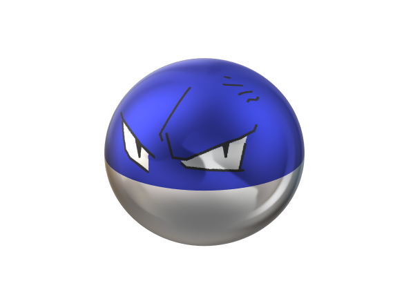 Shiny Voltorb (Paint 3D) by SailorTrekkie92 on DeviantArt