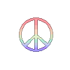 Peace Symbol Pixel Avatar