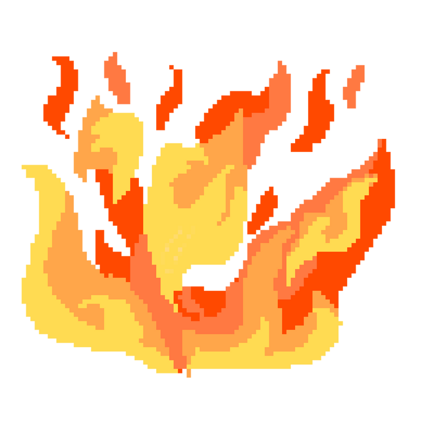 Flame Pixel Drawing by SailorTrekkie92 on DeviantArt