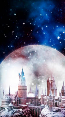 Christmas at Hogwarts iphone wallpaper