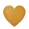 Gold Heart Pixel Avatar
