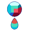 Bluebird Gem Pixel Avatar