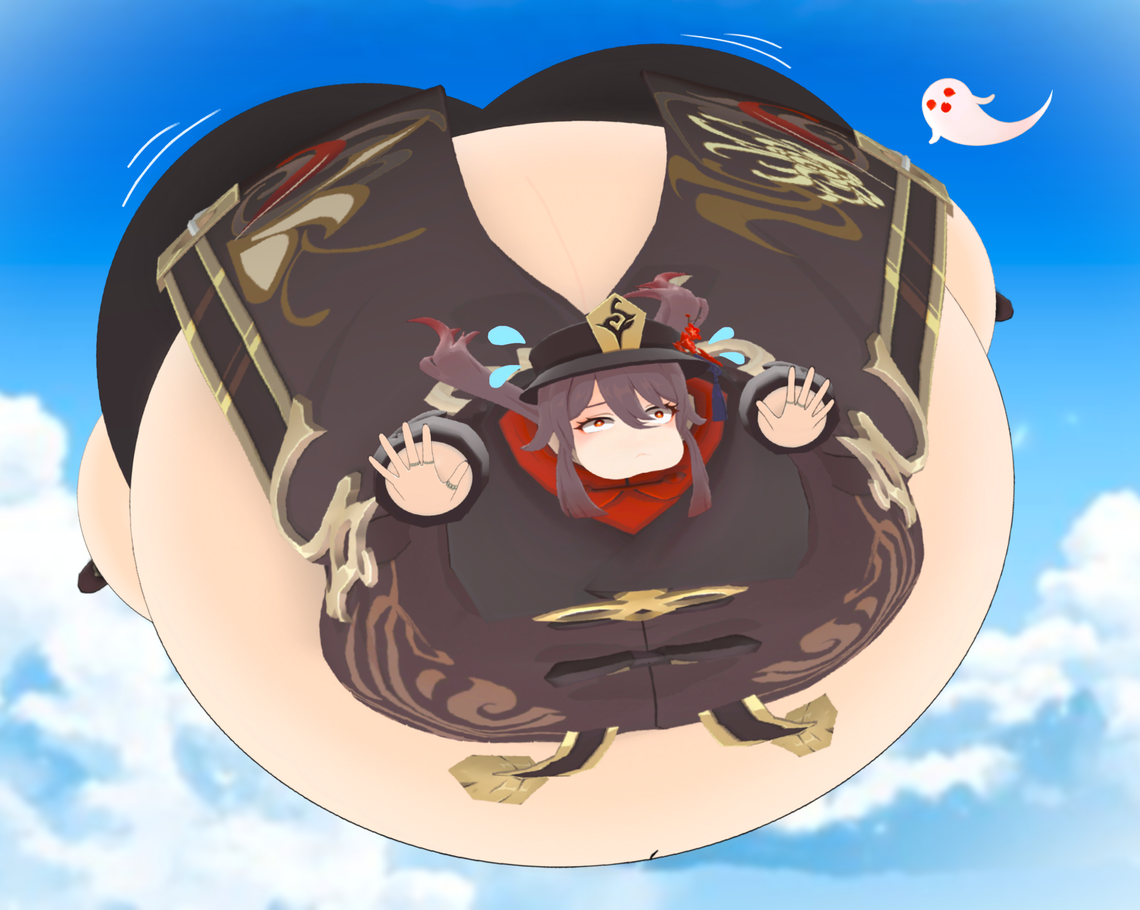 Avatar Inflation Hu Tao Inflation by weboski on DeviantArt