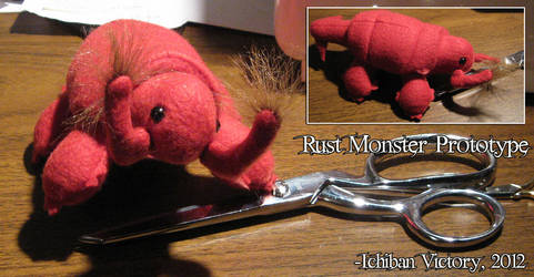 Rust Monster Plush Prototype