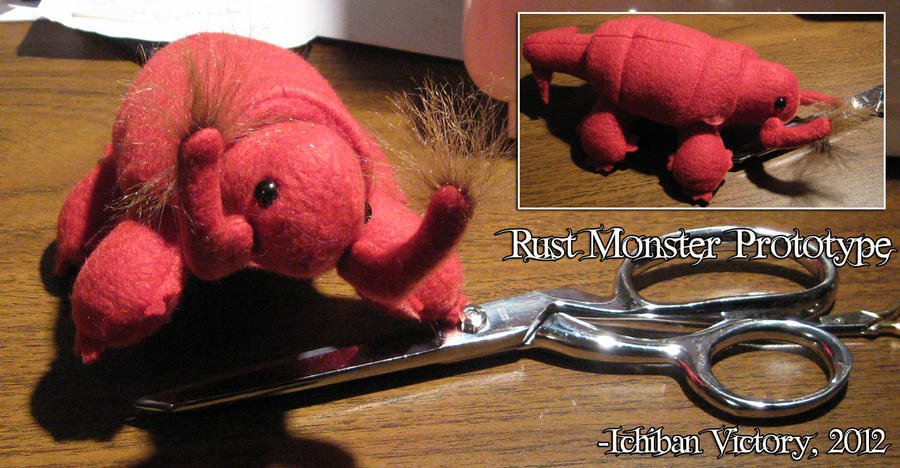 Rust Monster Plush Prototype by IchibanVictory on DeviantArt