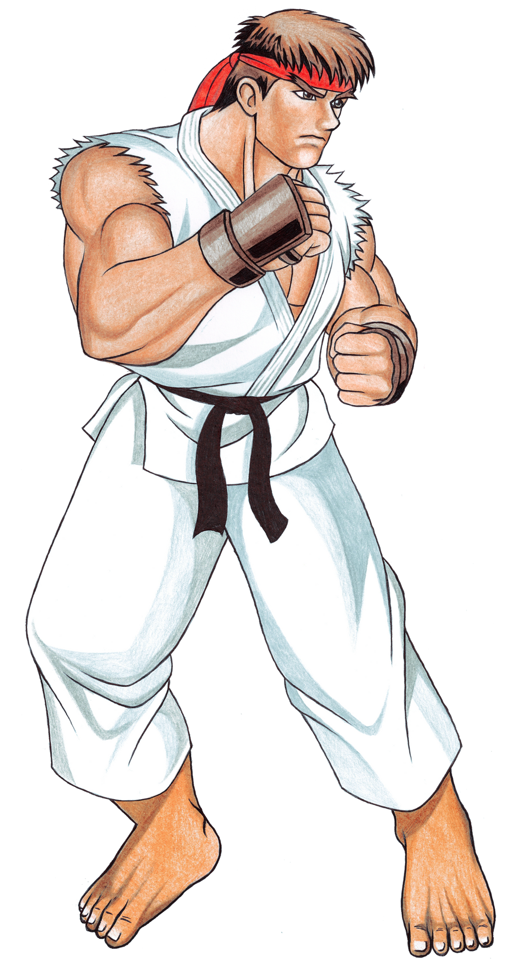 Ryu Street Fighter II Sprite HD by tyller16 on DeviantArt