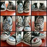 Blue and Red Eyes Converse