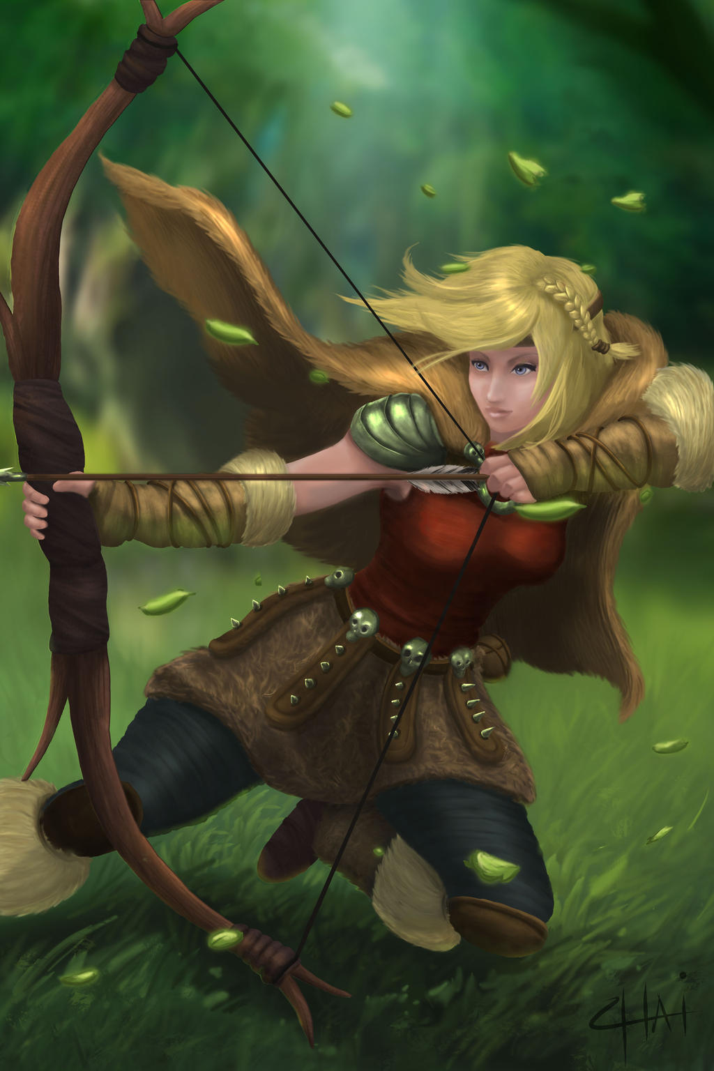 How To Train Your Dragon 2 Astrid As An Archer By Zerox Ii On