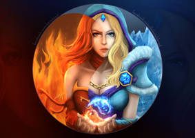 Dota2- Lina and Crystal Maiden