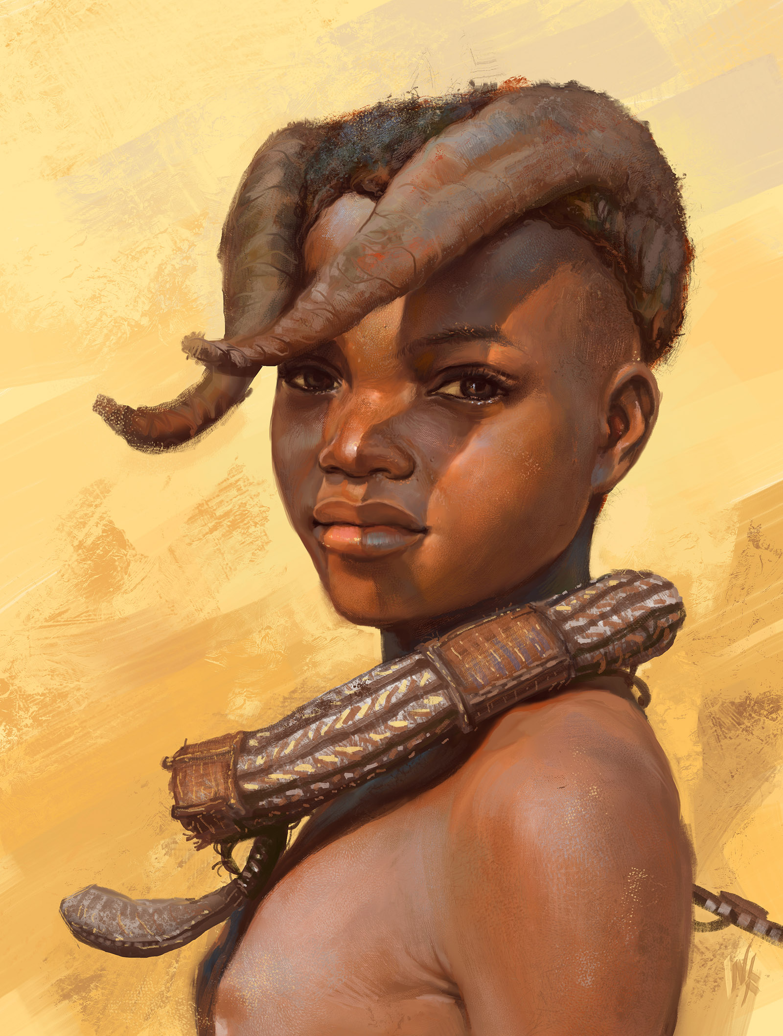 Himba tribe kid study by Tsabo6