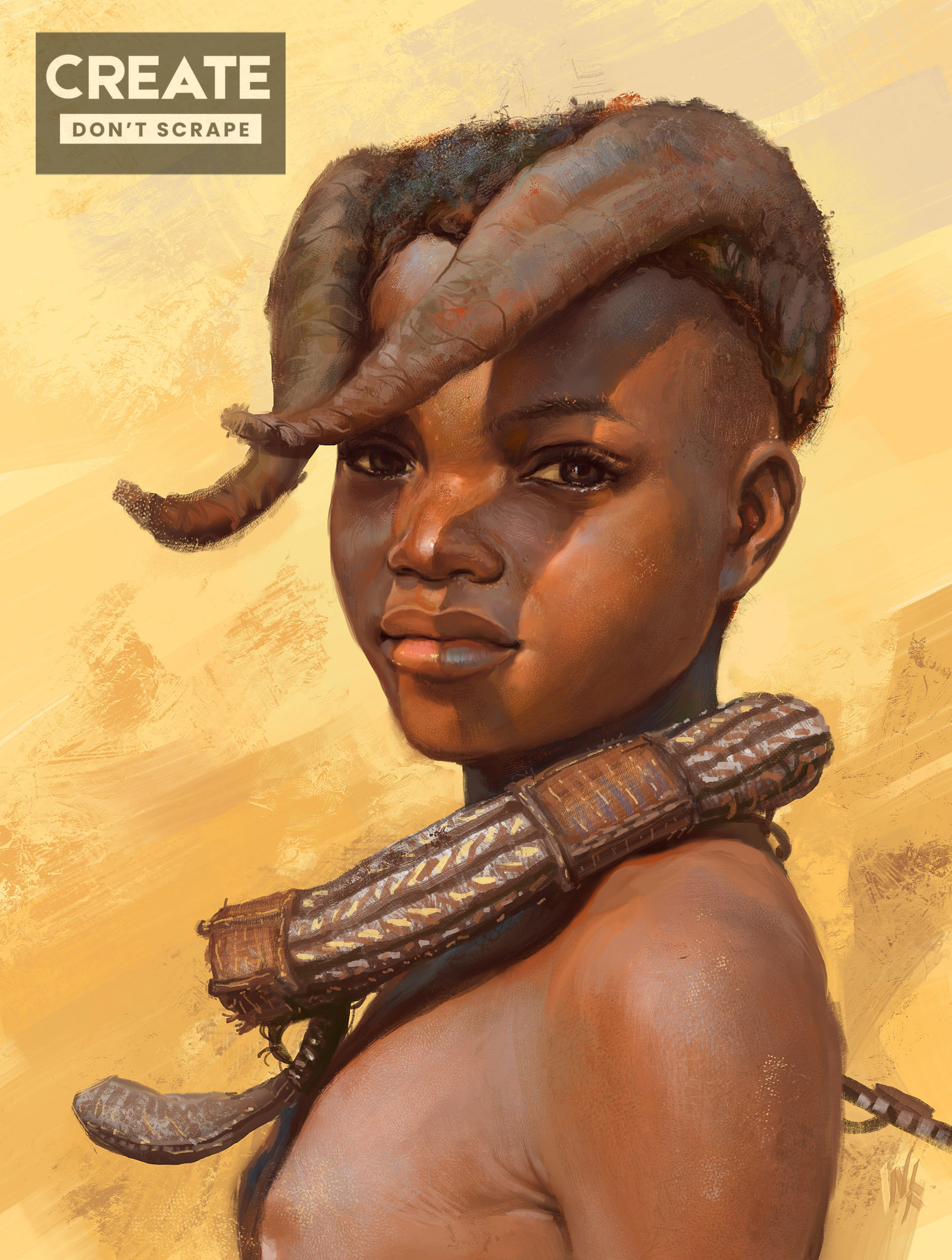 Himba tribe kid study