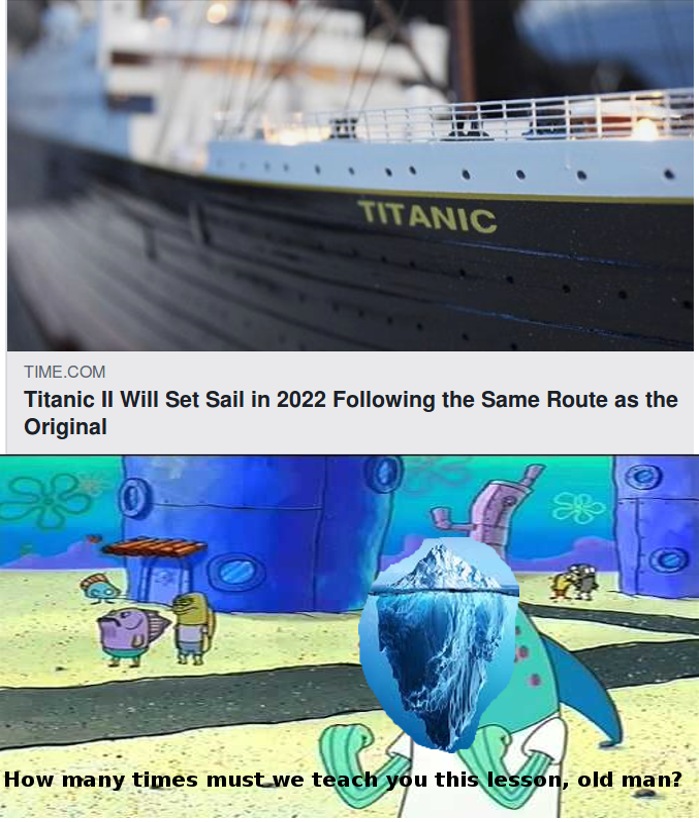 Titanic 2 Vs The Iceberg by InvaderZim32 on DeviantArt