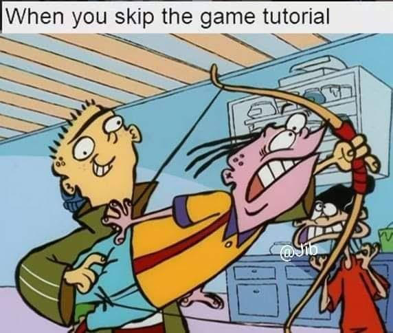 Skipping The Game Tutorial by InvaderZim32 on DeviantArt