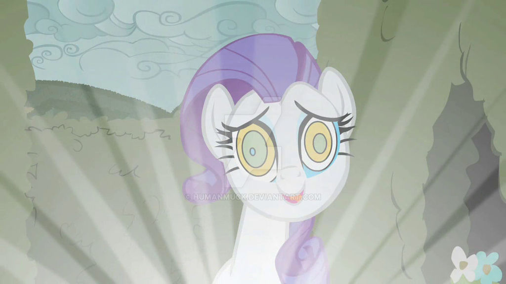 Rarity with swirly eyes by humanmuck on DeviantArt