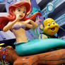 Ariel mermaid and Flounder