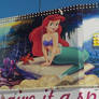 Ariel mermaid and Sebastian crab