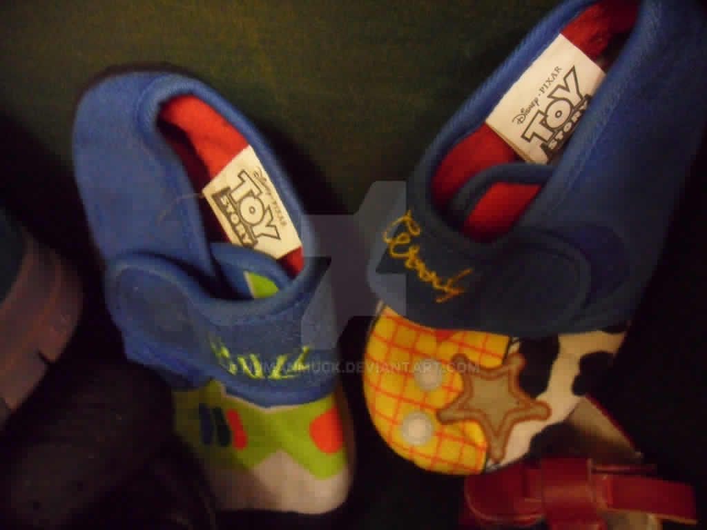 Buzz Lightyear and Woody slippers by humanmuck on DeviantArt