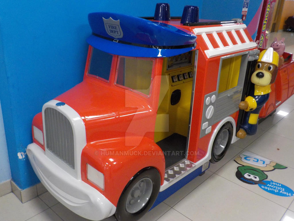 Fred's fire truck engine ride by humanmuck on DeviantArt