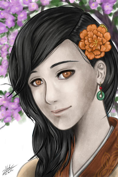 Manga Portrait - Ho Hsien-Ku by twovader