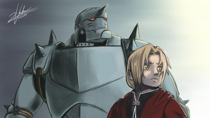 Fullmetal Alchemist - Brothers by twovader