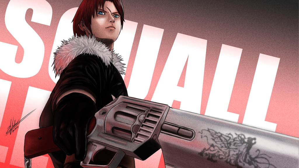 Final Fantasy VIII - Squall Leonhart Fanart by twovader
