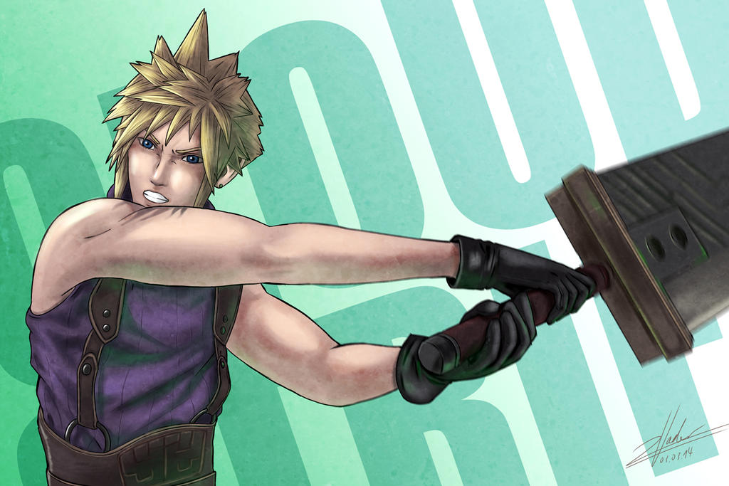 Final Fantasy VII - Cloud Strife (Fanart) by twovader