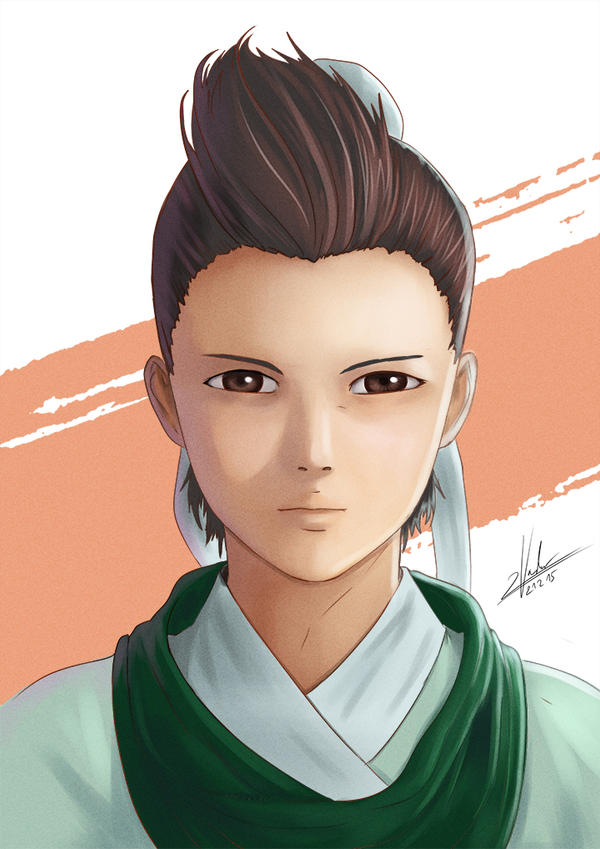 Let's Colour Manga #2 - Chinese Hero by twovader