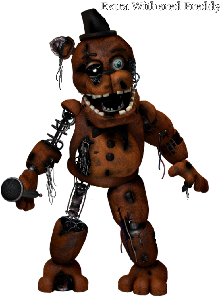 Withered Freddy Nuevas Texturas png