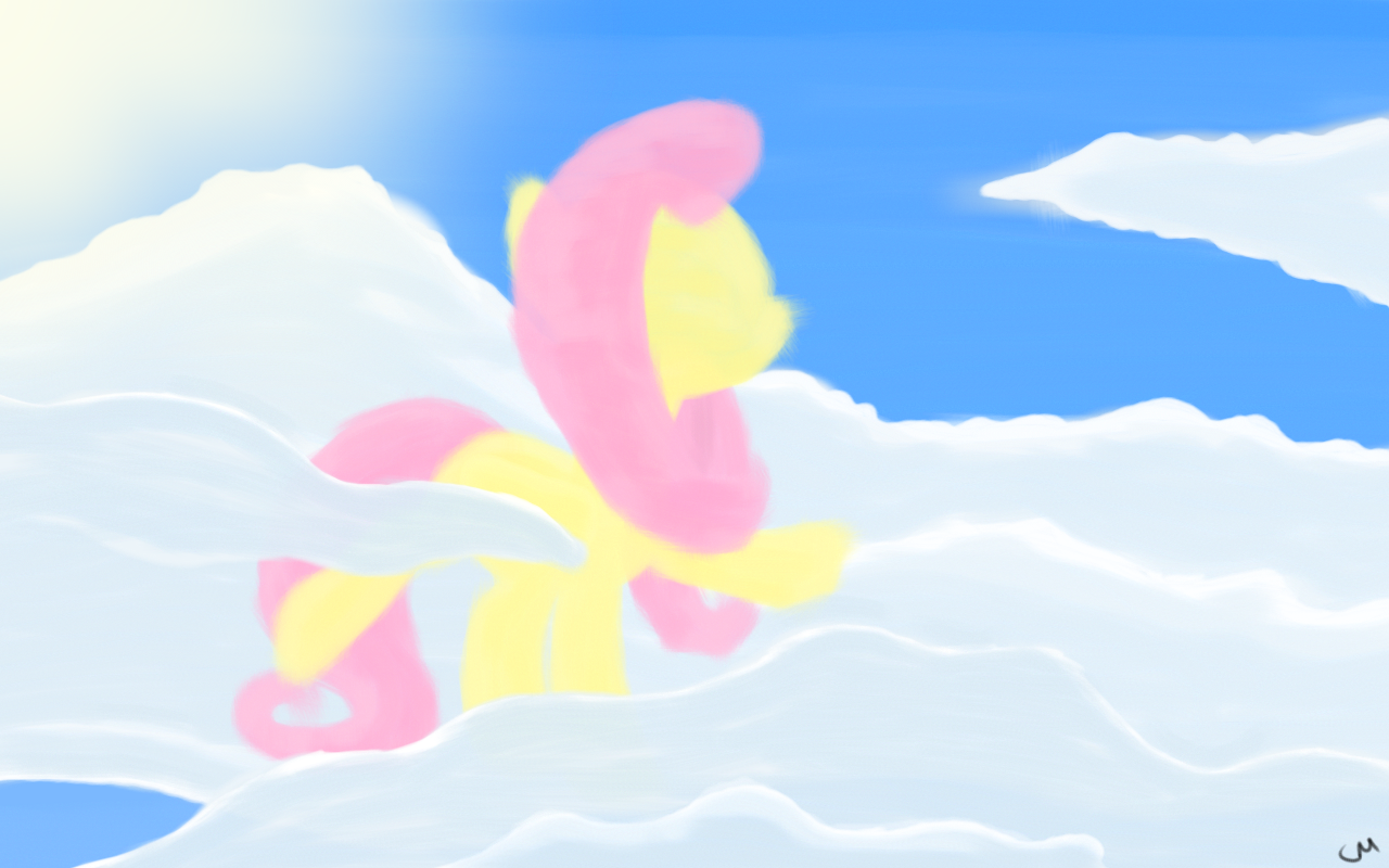 Cloud ponies Fluttershy