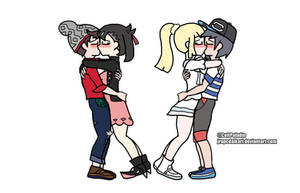 Pokemon Couples Kissing