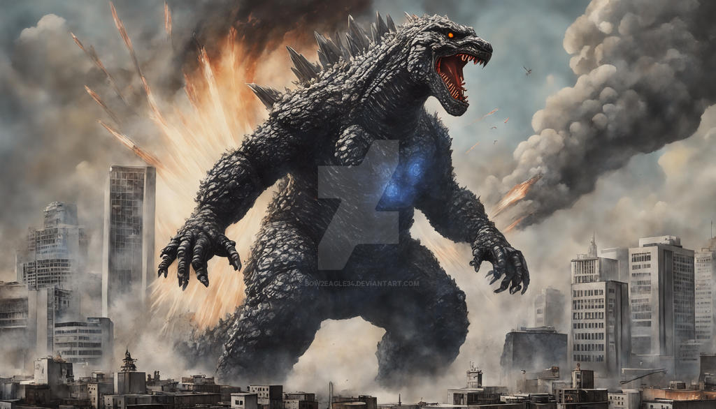 Godzilla Rampage Tokyo Godzilla attacking Tokyo by Bow2Eagle34 on DeviantArt