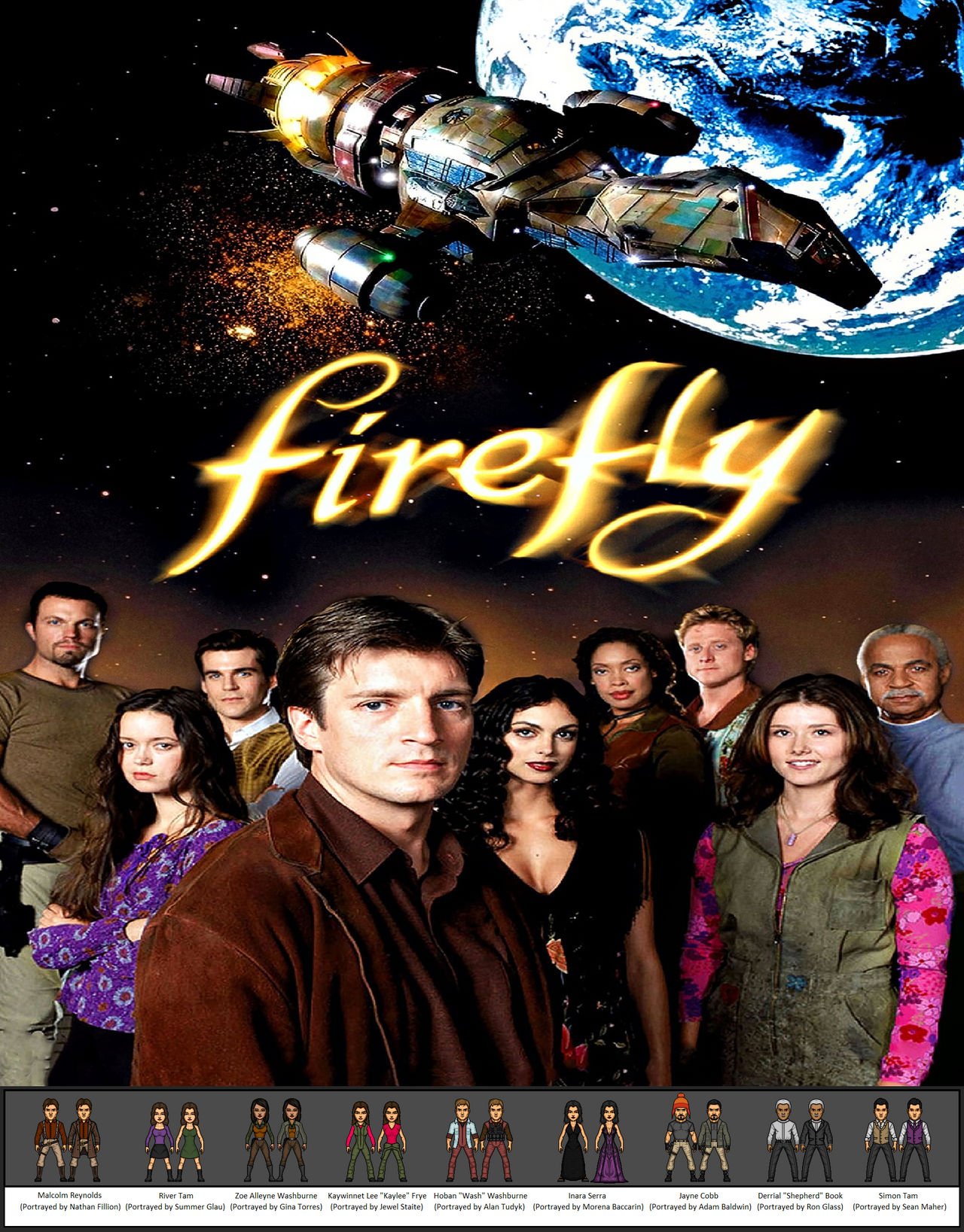 The Firefly Firefly ''Serenity Crew'' (2002) by CloneSpartan1998 on DeviantArt