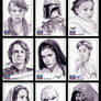 Star Wars Galaxy 7 sketch cards