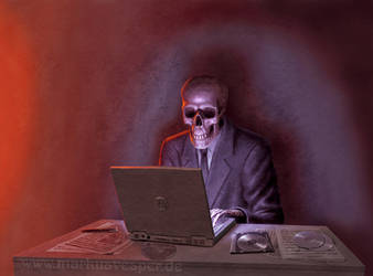 uploading death... by Acrylicdreams