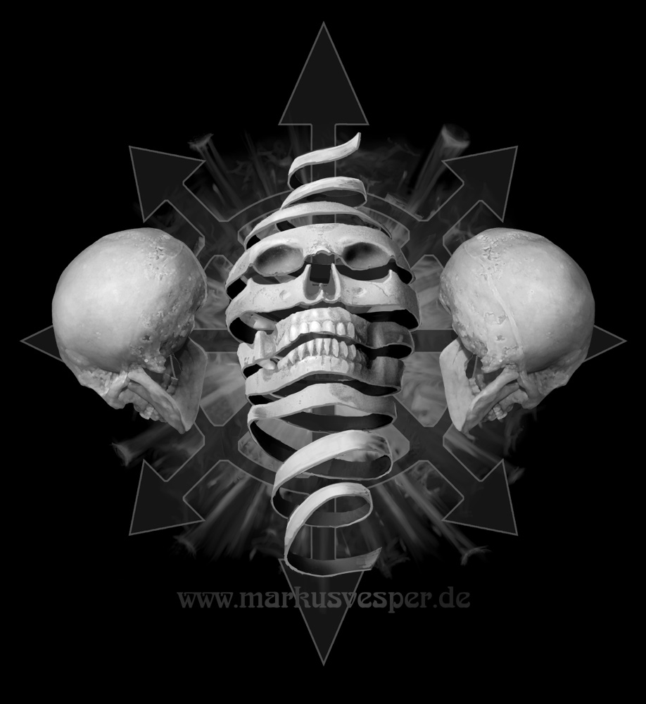 Chaos Tape Skull design