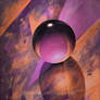 Abstract with crystal ball 2