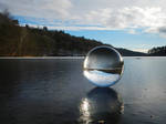 Sphere on the lake