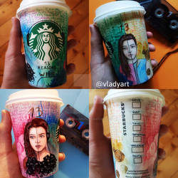 Starbucks cup ART - 13 Reasons Why