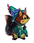 German boy squirrel by Pocketowl
