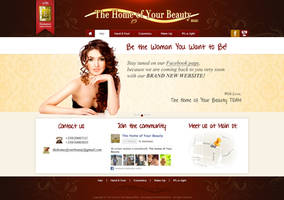 Home of your beauty webdesign concept