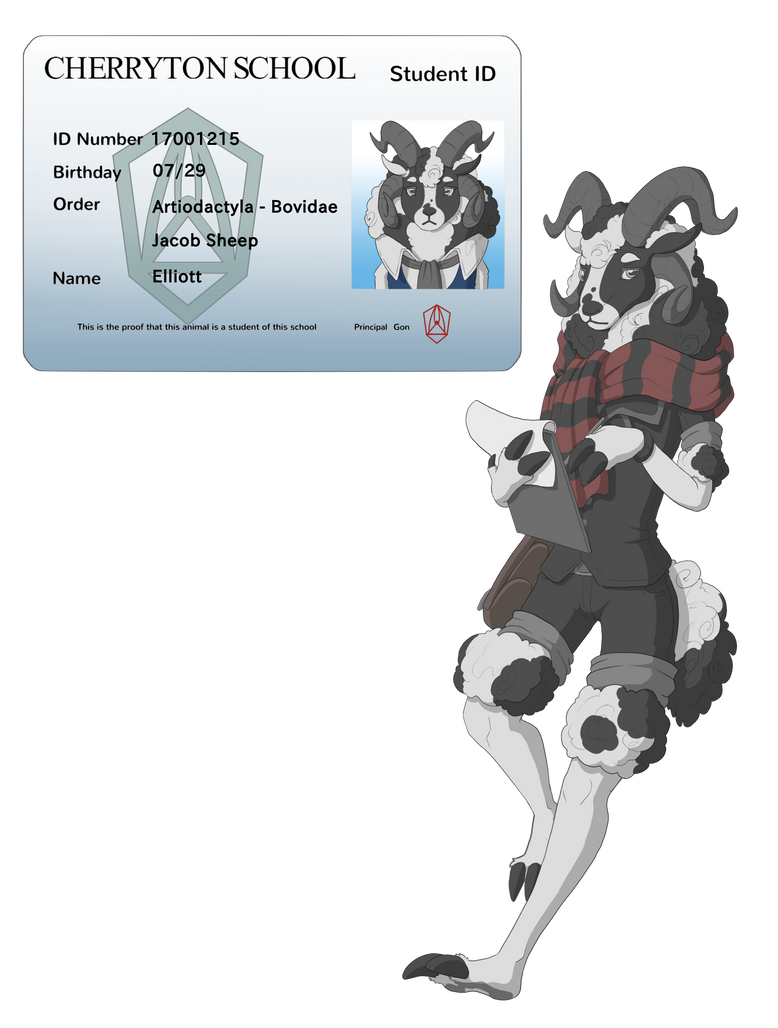 Beastars Patch Elliott Student ID (Beastars OC) by 9Patch on DeviantArt