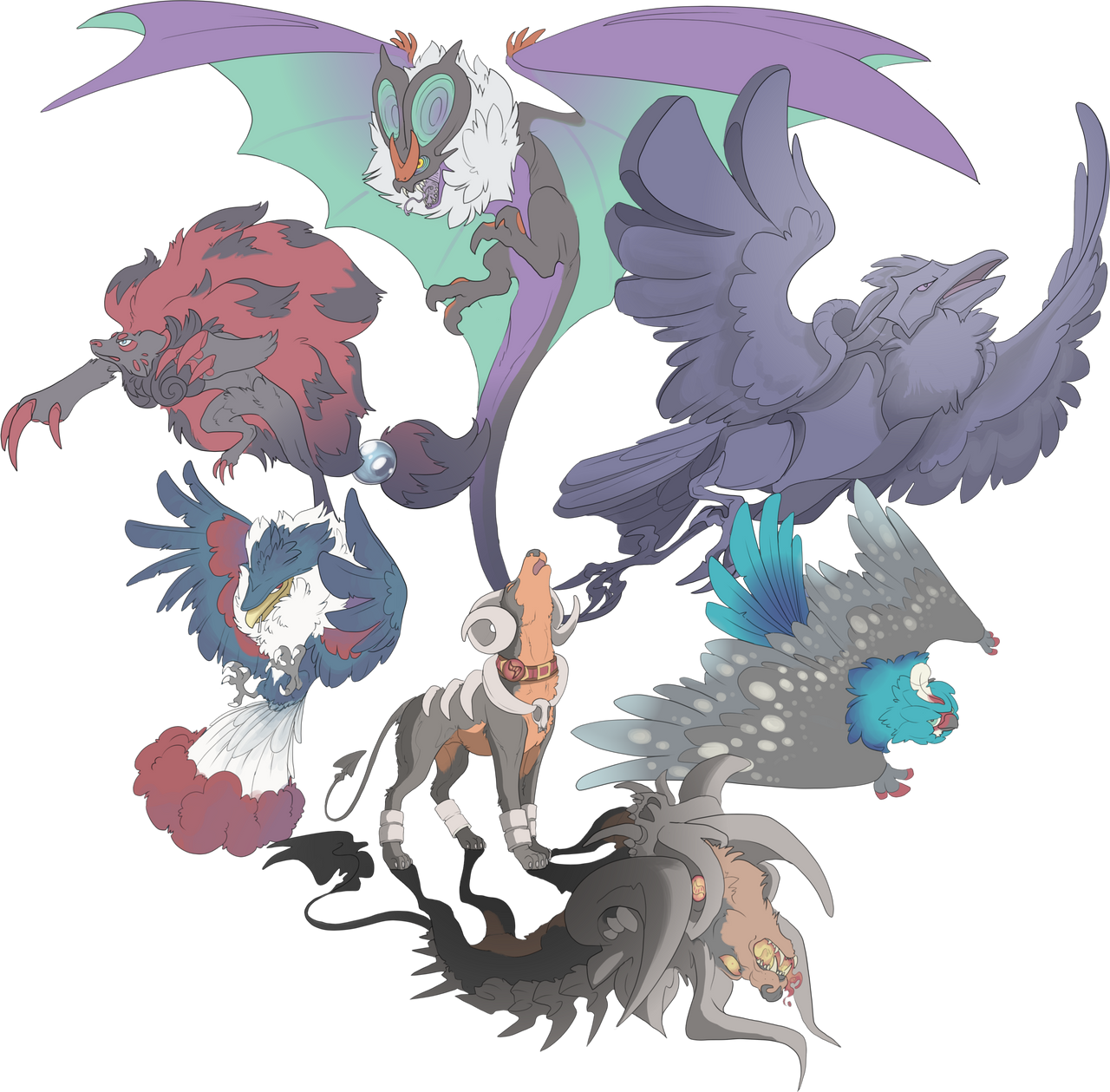 Edgy Pokemon Team by 9Patch on DeviantArt