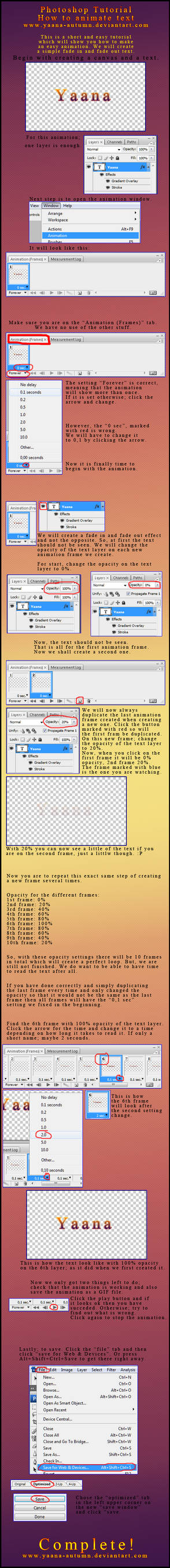 Adobe Photoshop Tutorial: How to animate text