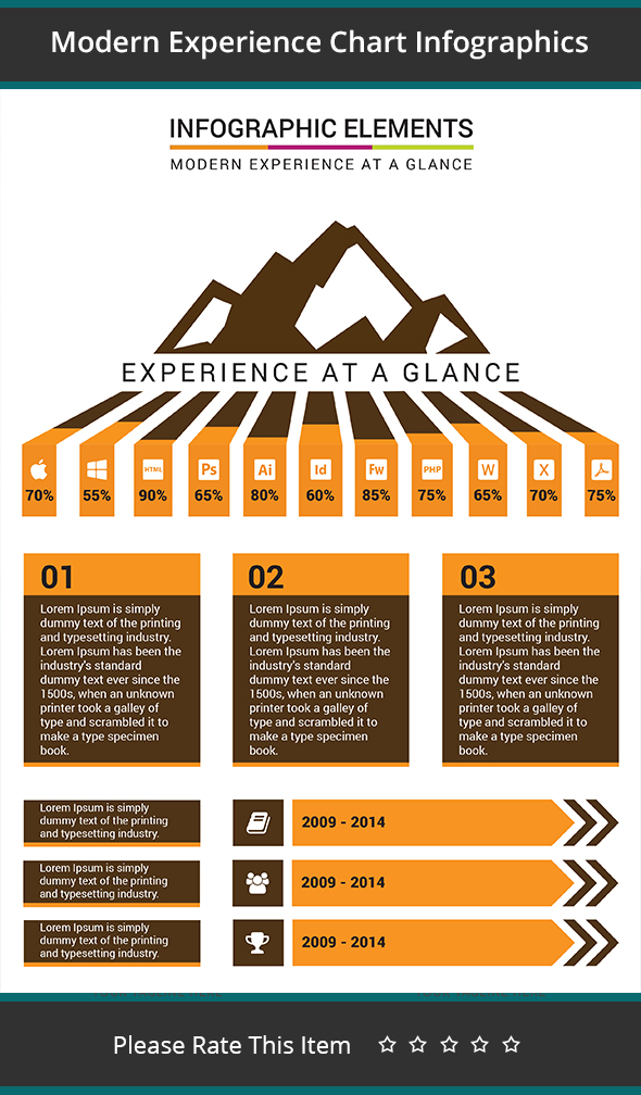 Modern Experience Chart Infographics by vectorgenesis on DeviantArt