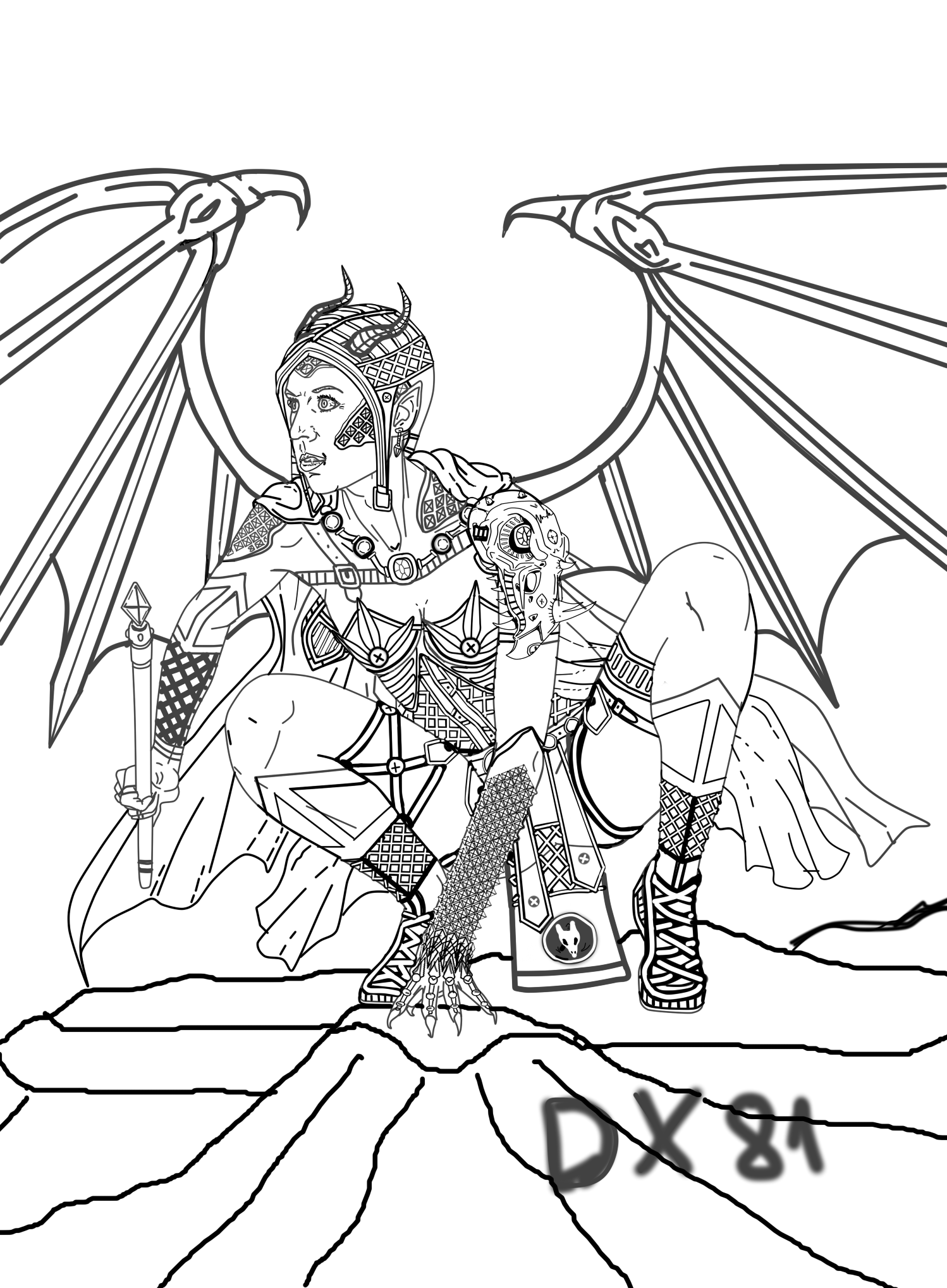 Dragon MageGirl OS_LA by dragonx81