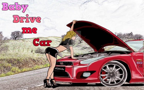 Mi dibujo con Paint Tool: Baby Drive me Car