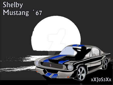 Mi dibujo con Paint Tool Ford Mustang 67