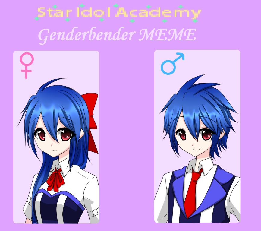 S.I.A Genderbender Meme - Ameyoru Tsuna