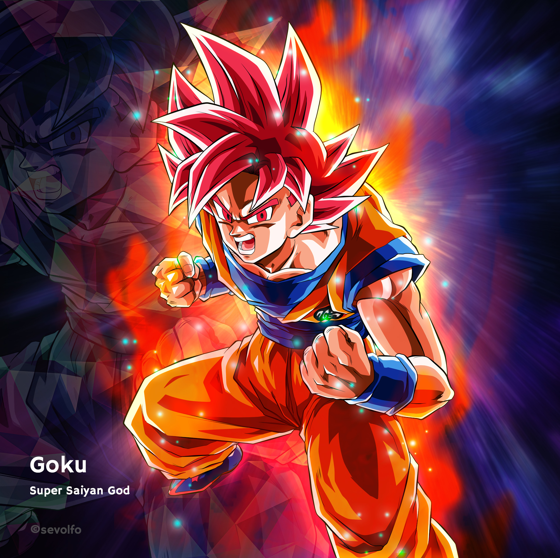 ArtStation - SONGOKU SUPER SAIYAN GOD