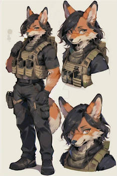 Male Fox Soldier Adopt